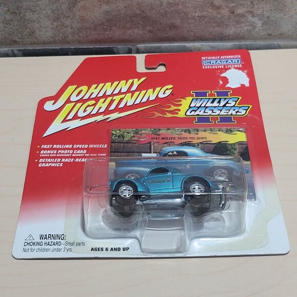 Johnny Lightning 1941 Willys Gassers II Challenger Phil Quinto Diecast Car 2001 - Picture 4 of 10